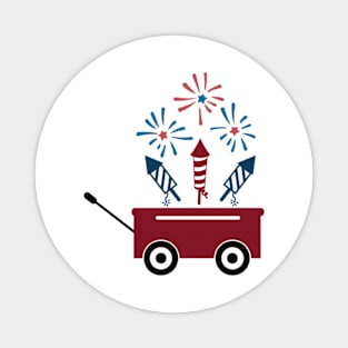 Fireworks Wagon Magnet